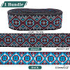 7M Ethnic Style Embroidery Polyester Ribbons OCOR-WH0020-16A-01-3