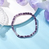 Natural Lepidolite Beads Stretch Bracelets for Men Women BJEW-JB11670-07-1