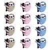 12Pcs 3 Colors Silicone Focal Beads JX781A-1
