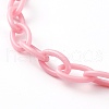 Personalized ABS Plastic Cable Chain Necklaces NJEW-JN03310-09-3