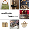 PP Plastic Half Round Bag Handle and Alloy U Shape Bag Ring FIND-WR0001-16-3