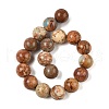 Dyed Natural Regalite/Imperial Jasper/Sea Sediment Jasper Beads Strands G-B124-C03-11-4