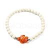 Synthetic Magnesite & Turquoise Beaded Stretch Bracelets BJEW-TA00436-2