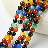 Natural Agate Beads Strands G-F417-05-8mm-2