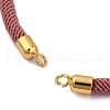 Nylon Cords Bracelet Makings Fit for Connector Charms AJEW-P116-02G-19-3
