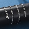 Non-Tarnish 304 Stainless Steel Figaro Chain Necklaces NJEW-E143-04P-4