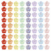  280Pcs 8 Colors Acrylic Bead Caps MACR-TA0001-63-3