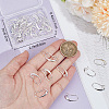 Beebeecraft 20 Pairs Brass Earring Hooks KK-BBC0016-18-3