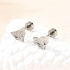 304 Stainless Steel Stud Earrings EJEW-H161-01P-A-2