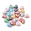 Plated AB Acrylic Beads X-OACR-B020-03-1