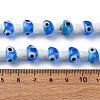 Handmade Evil Eye Lampwork Beads Strands LAMP-S069-01A-05-2