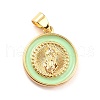 Brass Enamel Pendants KK-P209-02G-10-RS-2
