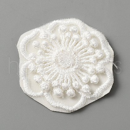 Computerized Embroidery Lace Self Adhesive/Sew on Patches DIY-WH0410-49I-1