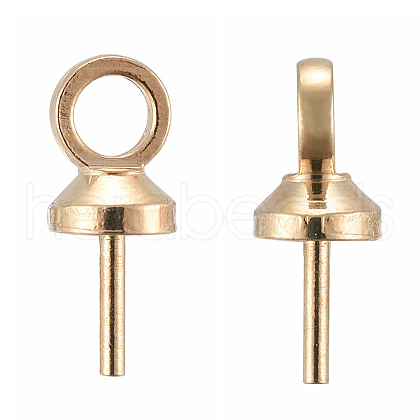 Brass Peg Bails Pendants KK-G322-02KCG-1