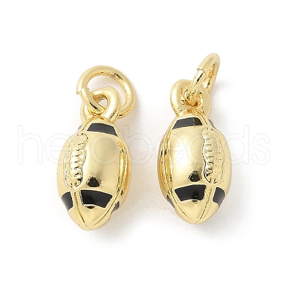 Brass Enamel Pendants KK-P294-54G-1