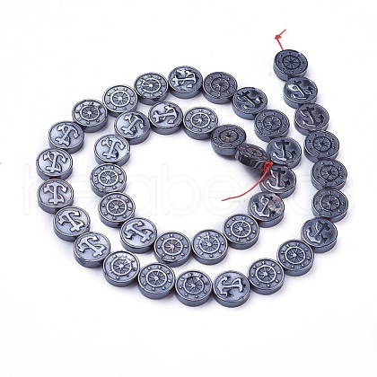 Non-magnetic Synthetic Hematite Beads Strands G-F613-06-1