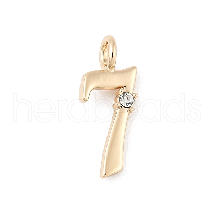Brass Micro Pave Cubic Zirconia Pendants KK-Z107-01G-03-1