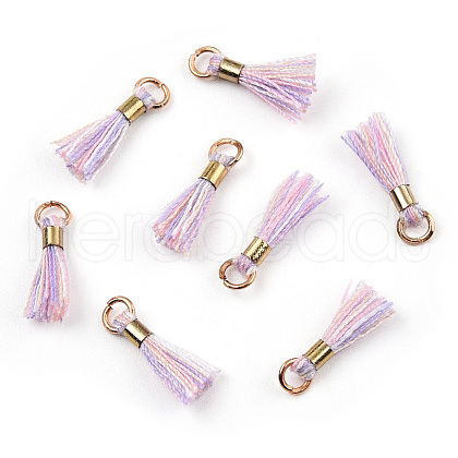 Polycotton(Polyester Cotton) Tassel Pendant Decorations OCOR-S102-25-1