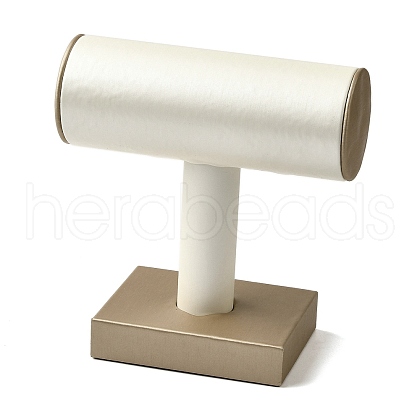 T Bar Imitation Leather Jewelry Bracelet Display Stands ODIS-K005-02-1