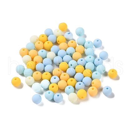 Rubberized Style Imitated Silicone Acrylic Beads X1-MACR-D029-01A-1