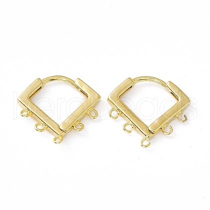 Brass Hoop Earring Finding KK-A172-17G-1