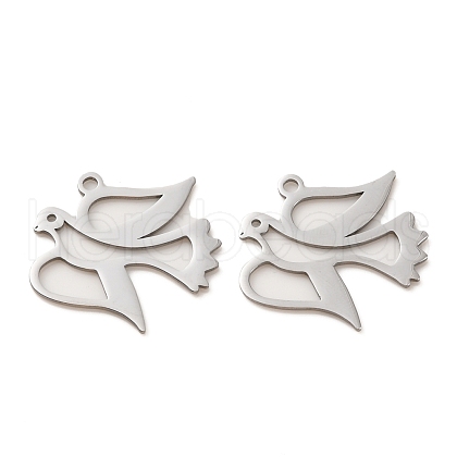Non-Tarnish 304 Stainless Steel Pendants STAS-D050-04P-1