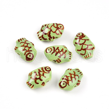 Handmade Porcelain Beads PORC-N009-07A-1