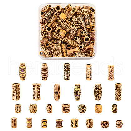Craftdady 130Pcs 26 Style Plastic Beads KY-CD0001-01-1