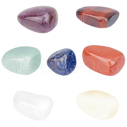 Beebeecraft Chakra Natural Mixed Gemstone Beads G-BBC0001-47-1
