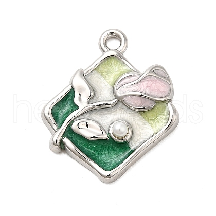 Alloy Enamel Pendants PALLOY-K020-20P-01-1
