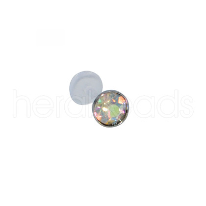 Acrylic Micro Pave Cubic Zirconia Labrets Piercing Jewely for Women Men WG00568-07-1