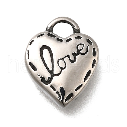 Retro 304 Stainless Steel Charms STAS-L284-18AS-03-1