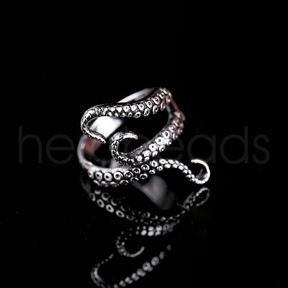 Alloy Adjustable Open Cuff Rings FS-WG8E8AD-02-1