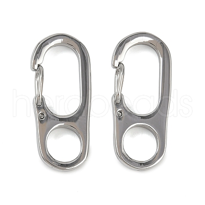 304 Stainless Steel Rock Climbing Carabiners STAS-B089-02B-P-1