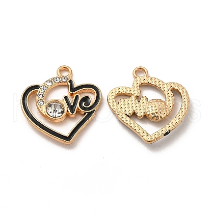 Alloy Enamel Pendants FIND-G048-23KCG-1