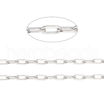 304 Stainless Steel Paperclip Chains CHS-F010-01A-P-01-1