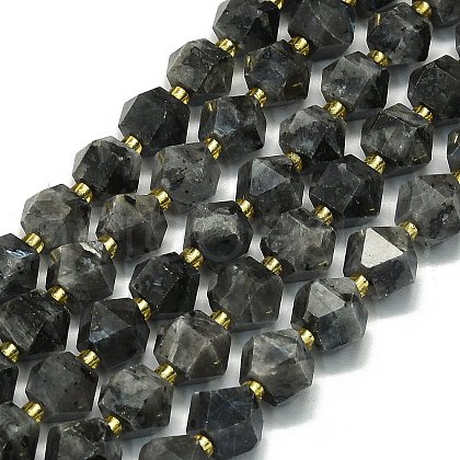Natural Larvikite Beads Strand G-I376-A13-01-1