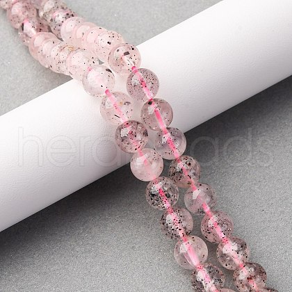 Natural Quartz Beads Strands G-K393-A01-8mm-1