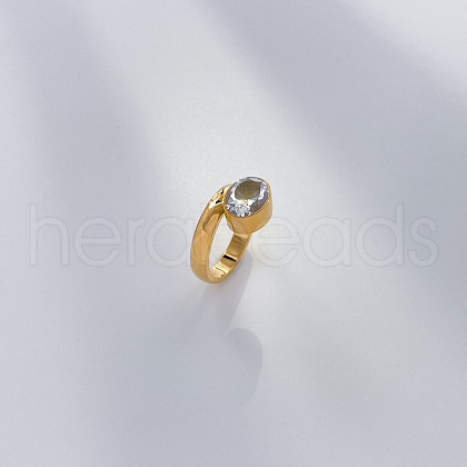 304 Stainless Steel with Cubic Zirconia Finger Rings FS-WG3D7B4-02-1