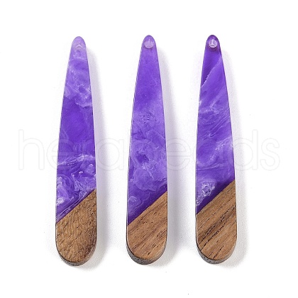 Resin & Wood Pendants WOOD-F015-01E-1