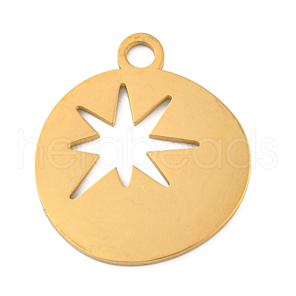 Ion Plating(IP) 304 Stainless Steel Pendants STAS-B056-26G-03-1