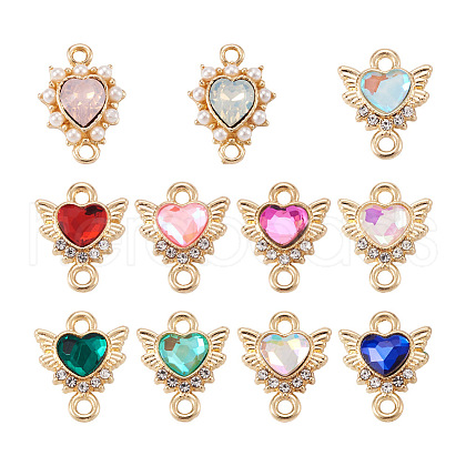 Mega Pet 20Pcs 10 Color Zinc Alloy Links Connectors ALRI-MP0001-01-1