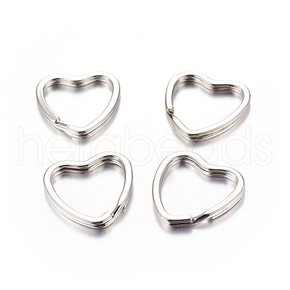 Heart Iron Split Key Rings X-E564-2-1