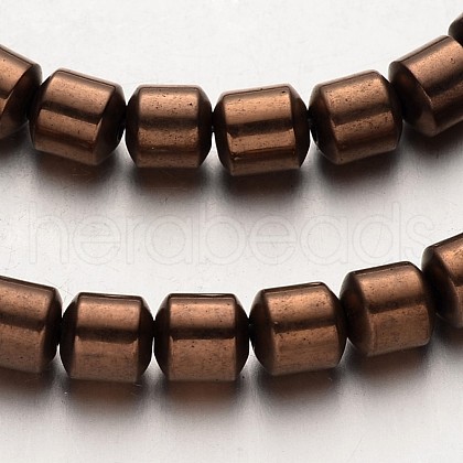 Electroplate Non-magnetic Synthetic Hematite Bead Strands G-F300-28-08-1