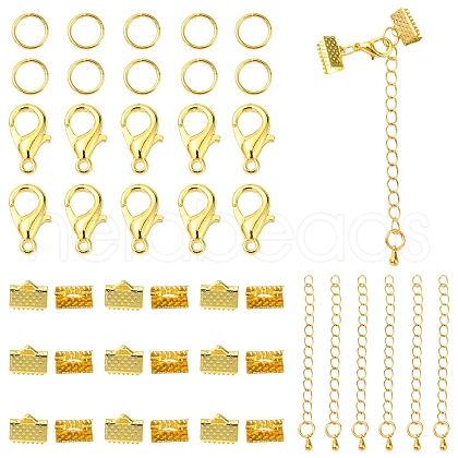 50 Pieces DIY Ribbon Ends Making Kits DIY-YW0001-99A-G-1