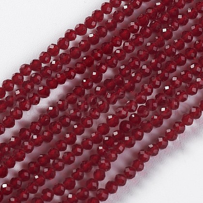 Glass Beads Strands X-EGLA-E057-02B-14-1