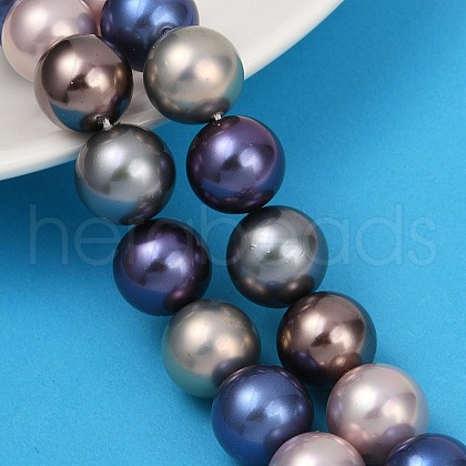 Grade A Shell Pearl Beads Strands PEAR-XCP0001-13B-1