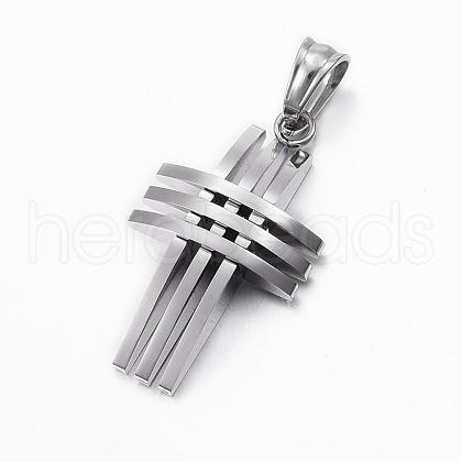 Tarnish Resistant 304 Stainless Steel Pendants STAS-H388-01P-1