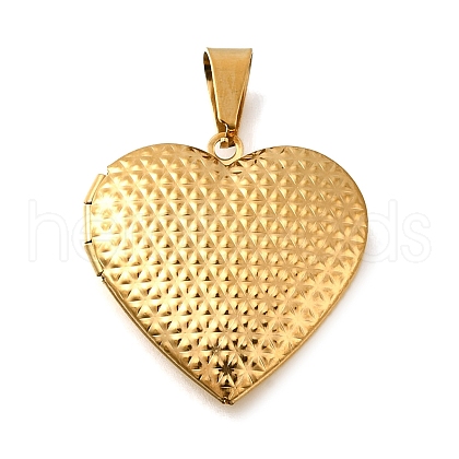 316 Stainless Steel Locket Pendants STAS-N0016-18A-G-1