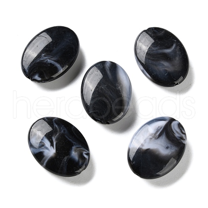 Opaque Acrylic Beads OACR-M015-01-1